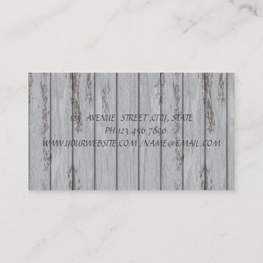 カッコいいモダンラッシュ、口紅、木目のテクスチャ 名刺 (裏面)