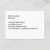 カッコいいモダン建築 名刺 (裏面)