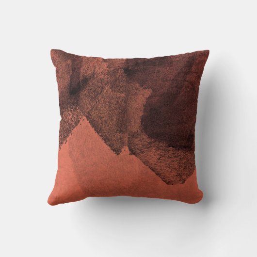 カッコいいモダン抽象芸術絵画サンゴデザイン クッション (裏面)