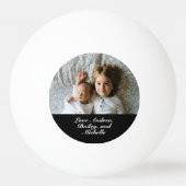 カッコいいモダン最高のパパEver金ゴールドブラック 卓球ボール (裏面)