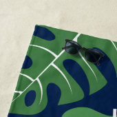 カッコいいモンス葉ラパーソナライズされた ビーチタオル (インサイチュ)