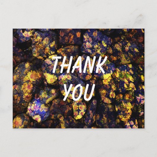 カッコいいユニークモダン感謝していデザイン ポストカード (正面)