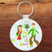 カッコいいユール（キリスト降誕祭） キーホルダー (正面)