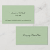 カッコいいライムシンプル名刺。 名刺 (正面/裏面)