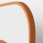 カッコいいレトロカラー抽象芸術アーストライプチカスタム ピックルボールラケット (左詳細)