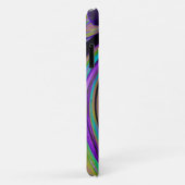 カッコいいレトロパープルとチャートルーズ液体アートスワール Case-Mate iPhoneケース (裏面/右)