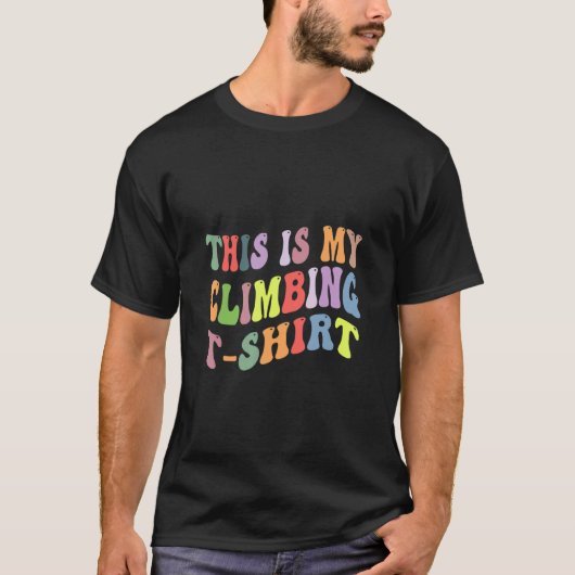 カッコいいレトロヴィンテージ登山スポーツこれは私のCliである Tシャツ (正面)
