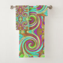 カッコいいレトロ秋カラーズ液体アートスワール絵画ズ