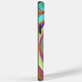 カッコいいレトロ秋カラーズ液体アートスワール絵画ズ Case-Mate iPhoneケース (裏面 / 右)