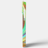 カッコいいレトロ秋カラーズ液体アートスワール絵画ズ Case-Mate iPhoneケース (裏面 / 左)