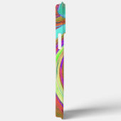 カッコいいレトロ秋カラーズ液体アートスワール絵画ズ Case-Mate iPhoneケース (裏面 / 右)