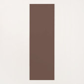 カッコいいレトロ70sティール(緑がかった色)ストライプイエローオレンジブラウン ヨガマット (裏面)