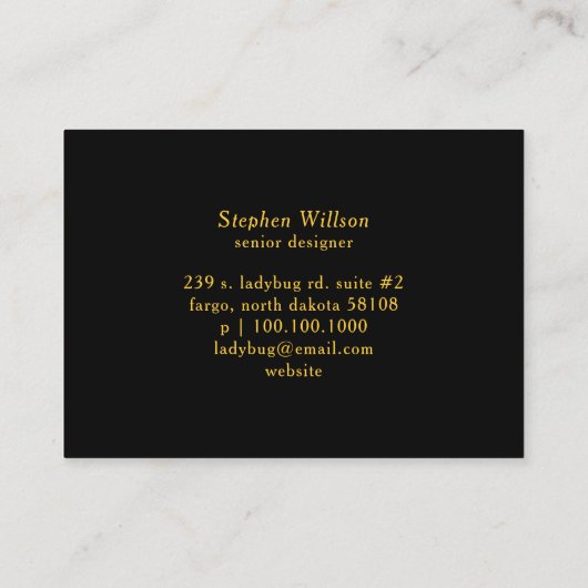 カッコいいレトロLadybug名刺 名刺 (裏面)