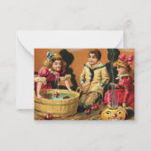 カッコいいヴィンテージハローウィンパーティ  ノートカード (正面)