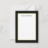 カッコいいヴィンテージ猫の追加文字ハロウィーン ノートカード (裏面)