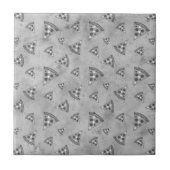 カッコいいヴィンテージ白黒灰色 タイル (正面)