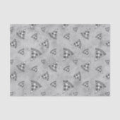 カッコいいヴィンテージ白黒灰色 薄葉紙 (正面)