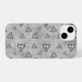 カッコいいヴィンテージ白黒灰色 iPhoneケース (裏面横)