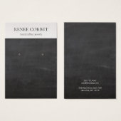 カッコいいヴィンテージ素朴ブラックイヤリングディスプレイカード (正面&裏面)