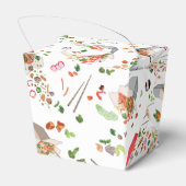 カッコいい中国の食品瓦模様 フェイバーボックス (裏面サイド)