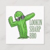 カッコいい兄貴 スクエア名刺 (裏面)