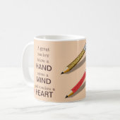 カッコいい先生素晴らし感謝 コーヒーマグカップ (正面左)