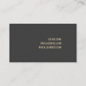 カッコいい写真家名刺 名刺 (裏面)