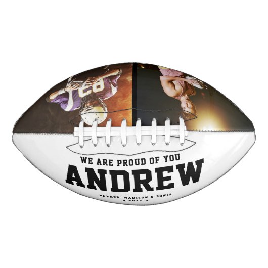カッコいい卒業祝い2フォトトレンディーユニーク アメリカンフットボール (正面)