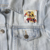 カッコいい国伝統的士士 缶バッジ (インサイチュ)