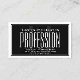 カッコいい大モダンイニシャル |黒と白 名刺