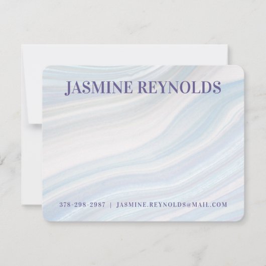 カッコいい大理石のカード ノートカード (正面)