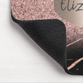 カッコいい大理石、グリッター、ハート-パーソナライズされた マウスパッド (コーナー)