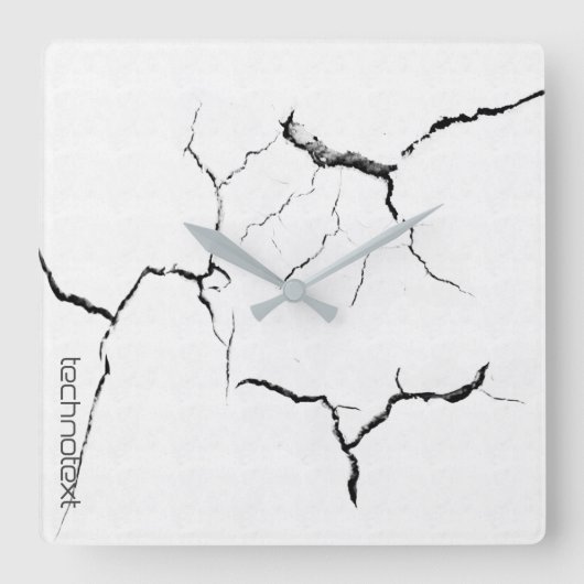 カッコいい大理石 スクエア壁時計 (正面)