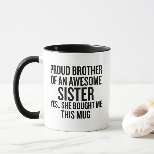 カッコいい姉を持つ誇らしい兄 Mug ギフト マグカップ (ドーナツ)