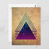 カッコいい宇宙のバックグランジグラウンド ポストカード (正面/裏面)