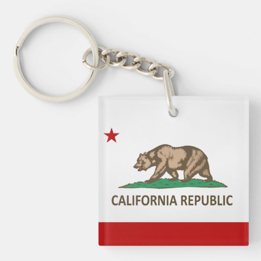 カッコいい州州旗 キーホルダー (正面)