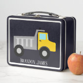 カッコいい建築ダンプトラック名の追加 メタルランチボックス (インサイチュ)