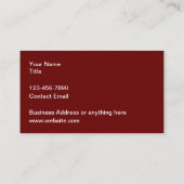 カッコいい建築掘削及び鉱業 名刺 (裏面)