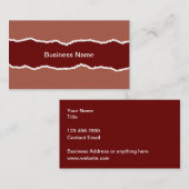 カッコいい建築掘削及び鉱業 名刺 (正面/裏面)