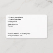 カッコいい建築男らし名刺 名刺 (裏面)