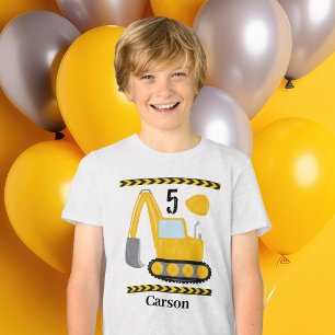 カッコいい建築車カスタム子供の誕生日 トライブレンドTシャツ