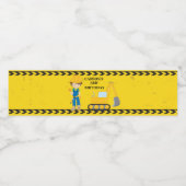 カッコいい建築車カスタム子供の誕生日 ペットボトルラベル (シングルラベル)