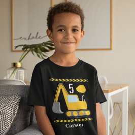 カッコいい建築車カスタム子供の誕生日 Tシャツ
