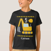 カッコいい建築車カスタム子供の誕生日 Tシャツ (正面)
