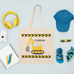 カッコいい建築車ショベルカスタムキッズ トートバッグ