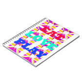 カッコいい愛食べ遊ハート色 ノートブック (左側)