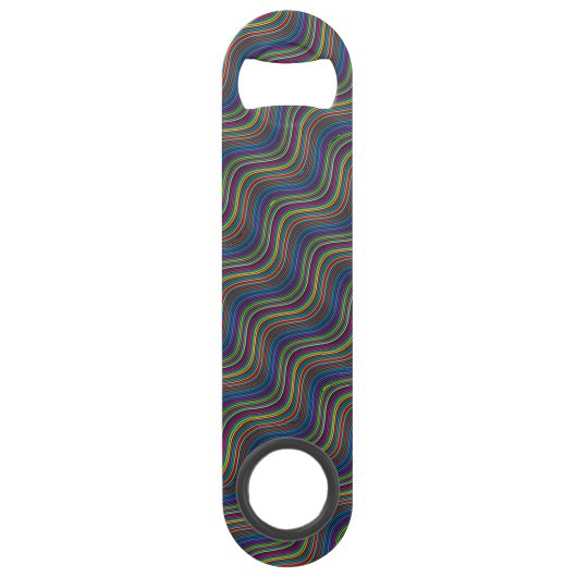 カッコいい抽象芸術の波線アートThunder_Cove スピード栓抜き (裏面)