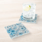 カッコいい抽象芸術エンジン技術 ガラスコースター (アングル)