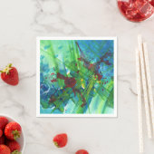 カッコいい抽象芸術モダンアクリルアートカクテルナプキンス スタンダードカクテルナプキン (インサイチュ)