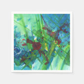 カッコいい抽象芸術モダンアクリルアートカクテルナプキンス スタンダードカクテルナプキン (正面)